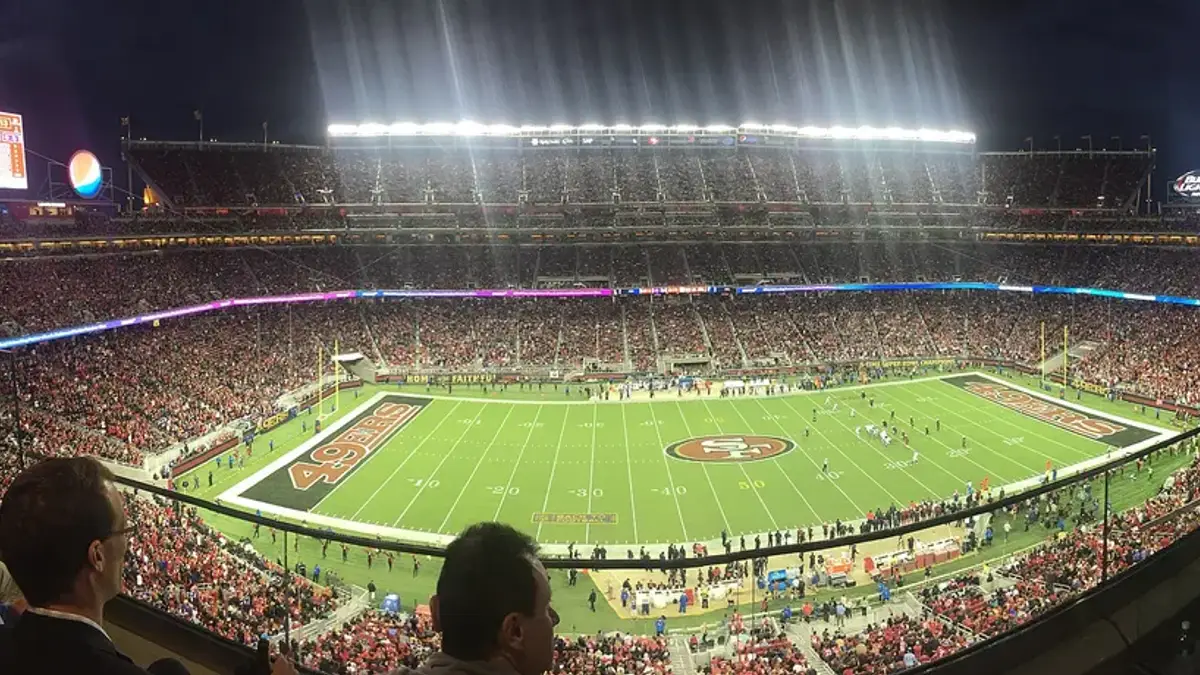 Partido entre los Vikings y los 49ers en el Levi's Stadium