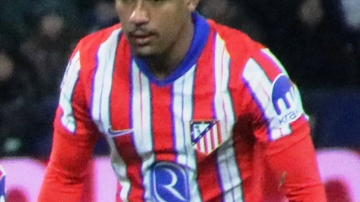 Samuel Lino em partida pelo Atlético de Madrid
