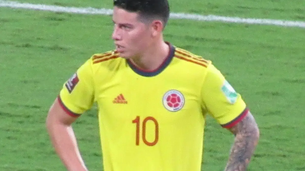 James Rodríguez con la Selección Colombia en 2022