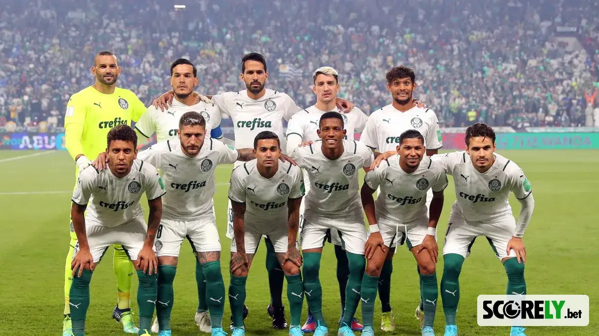 Jogadores do Palmeiras posam para foto oficial antes de partida de futebol (foto de arquivo)