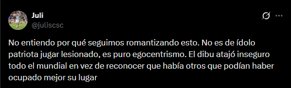 Comentario Dibu Martinez 2
