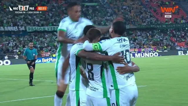 ⚽💪 ¡GOL DE NACIONAL! ¡Escorcia le marcó el segundo a Pasto en #LALIGAxWIN!