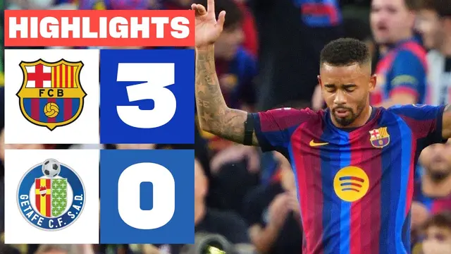 FC BARCELONA 3 - 0 GETAFE CF | RESUMEN LALIGA EA SPORTS