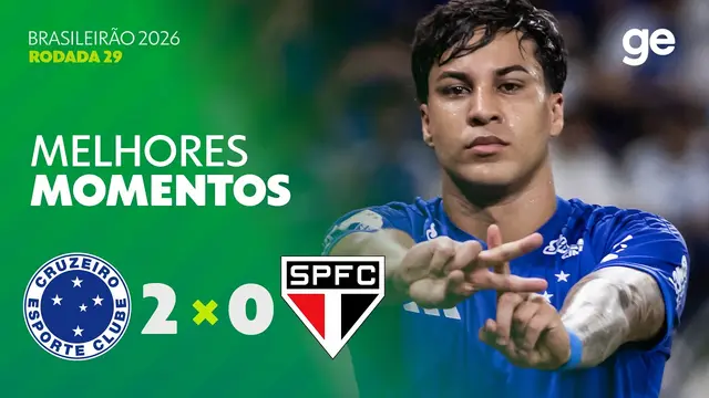 CRUZEIRO 2 X 0 SÃO PAULO | MELHORES MOMENTOS | 29ª RODADA BRASILEIRÃO 2026 | ge.globo