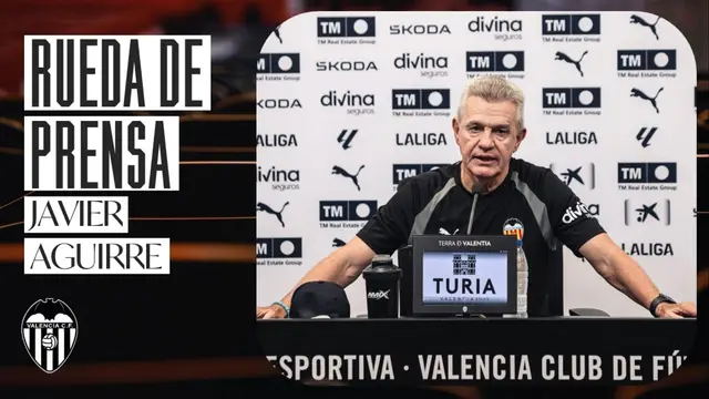 RUEDA DE PRENSA DE JAVIER AGUIRRE PREVIA AL VALENCIA CF - VILLARREAL CF