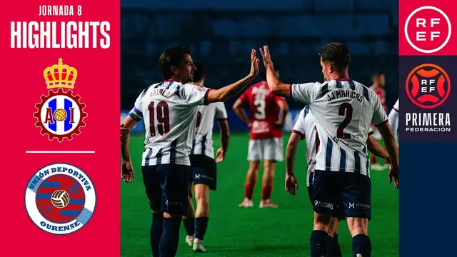 Resumen #PrimeraFederación | Real Avilés Industrial 3-0 UD Ourense | Jornada 8 | Temporada 2026/2027