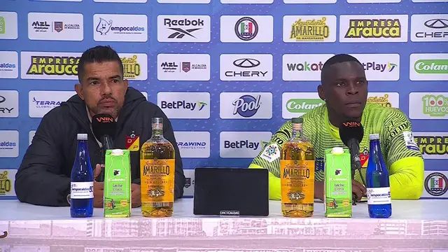 Rueda de prensa de Pereira tras su partido con Once Caldas