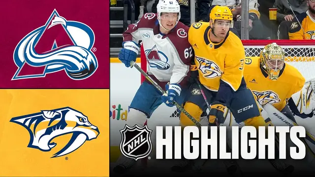 Avalanche vs. Predators | NHL Highlights | Oct 25, 2026