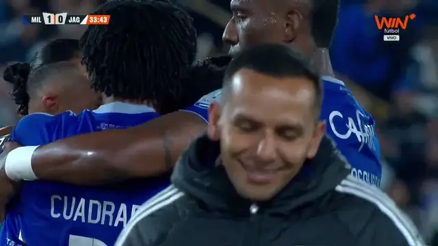¡ANDREY ESTUPIÑÁN ABRE EL MARCADOR PARA MILLONARIOS ANTE JAGUARES! #LALIGAxWIN Ⓜ️🔥⚽