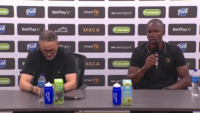 Rueda de prensa de Águilas Doradas tras su partido con Tolima
