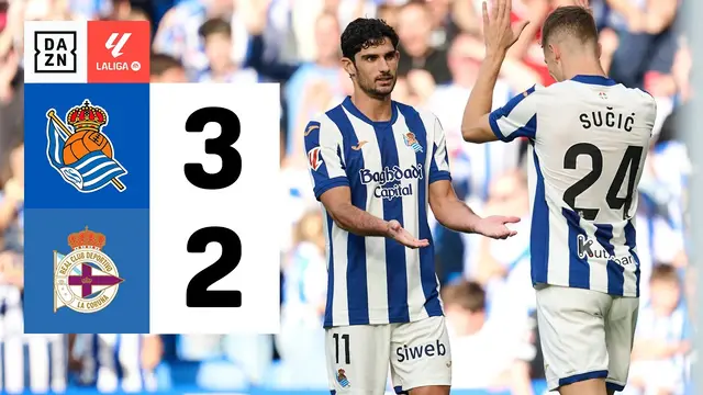 Real Sociedad vs RC Deportivo (3-2) | Resumen y goles | Highlights LALIGA EA SPORTS