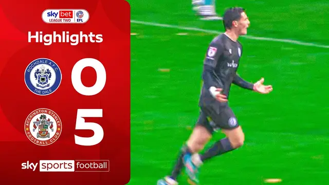 Walton brace as Accrington THRASH Rochdale! | Rochdale 0-5 Accrington Stanley | EFL Highlights