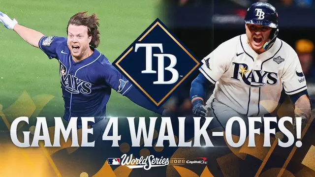 BOTH TIMES the Rays walked off a World Series Game 4 (Brett Phillips, Ben Williamson) MLB Highlights