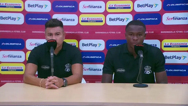 Rueda de prensa de Barranquilla tras su partido con América