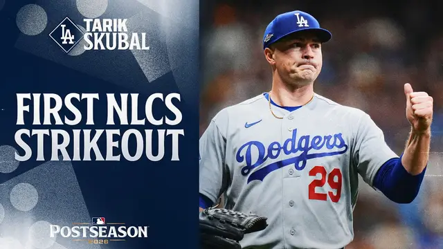 Tarik Skubal strikes out the 1st batter he faces in the NLCS! | MLB Highlights (Dodgers vs. Brewers)