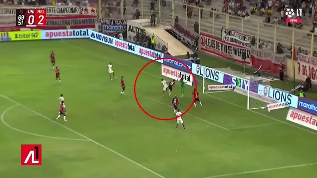 Secuencia de las jugadas divididas en el partido de #Universitario vs #Melgar | ALL1MITE