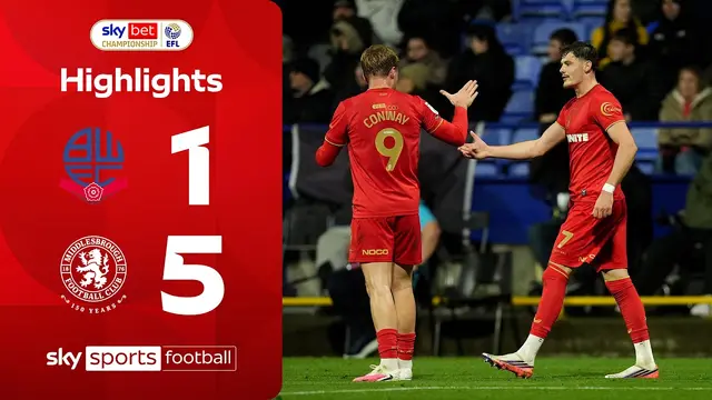 Lankshear bags brace as Boro go top! | Bolton 1-5 Middlesbrough | EFL Highlights