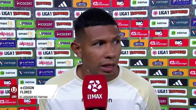 "EL GOL FUE PARA MI MAMÁ PORQUE HACE TIEMPO NO VENÍA AL ESTADIO" - Edison Flores