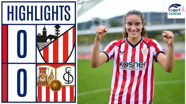 ATHLETIC CLUB 0 - 0 SEVILLA FC | RESUMEN Liga F Moeve