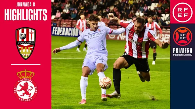 Resumen #PrimeraFederación | UD Logroñés 1 – 1 CyD Leonesa | Jornada 8 | Temporada 2026/2027