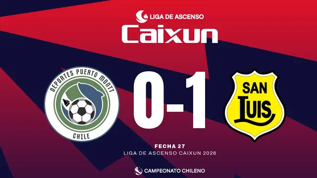 #LigadeAscensoCaixun | Deportes Puerto Montt vs San Luis | #Fecha27