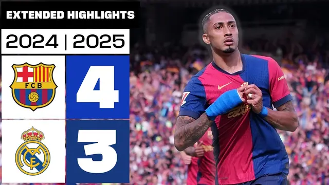 FC BARCELONA 4-3 REAL MADRID 2024/25 | Resumen ampliado