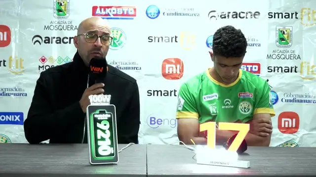 Rueda de prensa de Real Cundinamarca tras su partido con Independiente Valle del Cauca