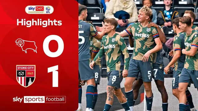 Graham nets first Potters goal ✨ | Derby 0-1 Stoke | EFL Highlights