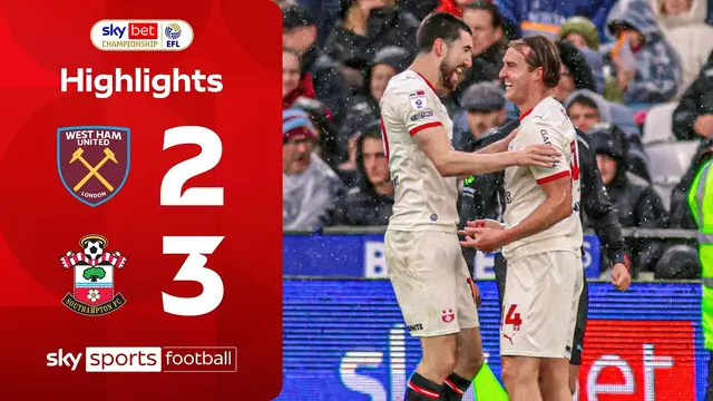 Bree wonder goal as Saints down Hammers 🔥 | West Ham 2-3 Southampton | EFL Highlights
