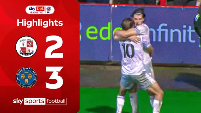 Davison bags last minute winner! 😱 | Crawley 2-3 Shrewsbury | EFL Highlights
