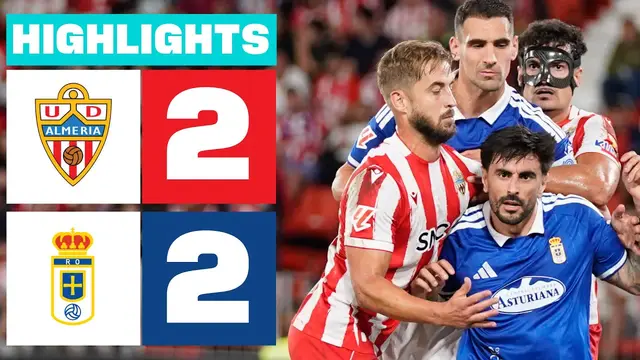 UD ALMERÍA 2 - 2 REAL OVIEDO | RESUMEN LALIGA HYPERMOTION