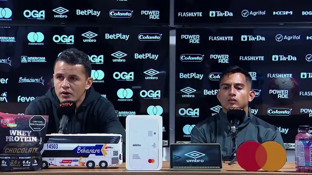 Rueda de prensa de Llaneros tras su partido con Internacional de Bogotá