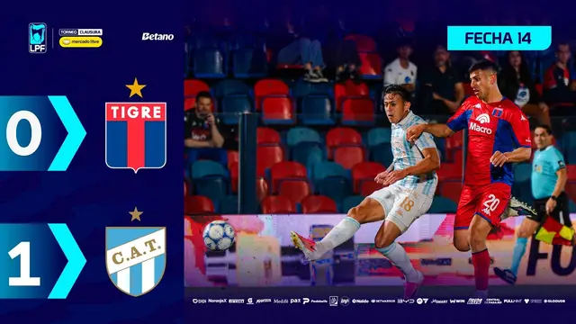 TIGRE 0 - 1 ATLÉTICO TUCUMÁN | Resumen del partido | #TorneoMercadoLibre Clausura 2026 🏆