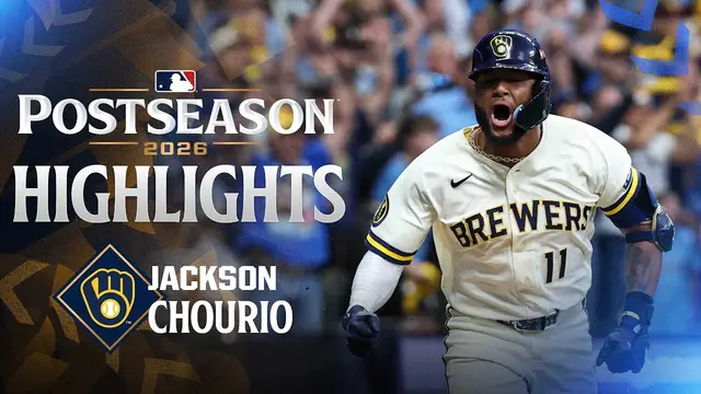ELECTRIC! ⚡️ Jackson Chourio's BIGGEST moments for the Brewers in the Postseason! (2 HR, 7 RBI 🔥)