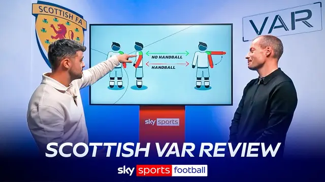 Head of Referees Willie Collum on what constitutes a handball 👀 | The Scottish Football VAR review