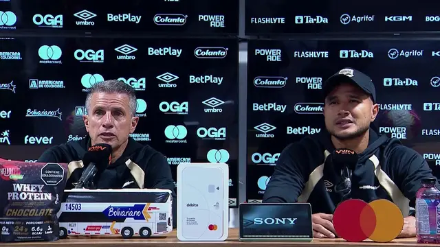 Rueda de prensa de Internacional de Bogotá tras su partido con Llaneros