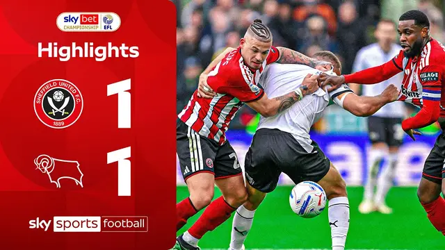 Bamford salvages point for Blades 💪 | Sheffield United 1-1 Derby | EFL Highlights
