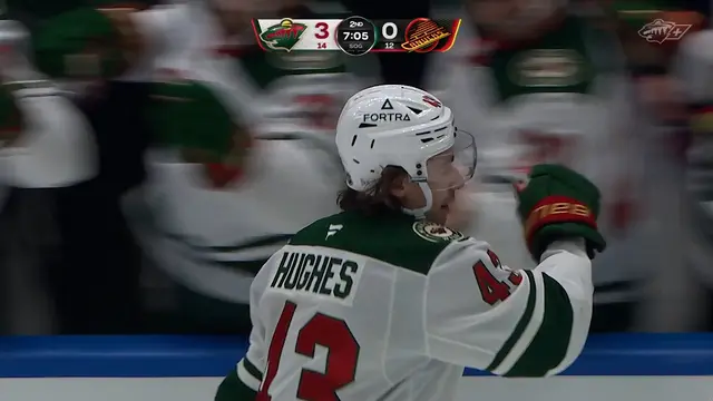 Quinn Hughes SCORES for career point #500!