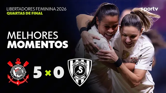 CORINTHIANS 5 X 0 IND. DRAGONAS | MELHORES MOMENTOS | QUARTAS  | LIBERTADORES FEMININA 2026 | sportv