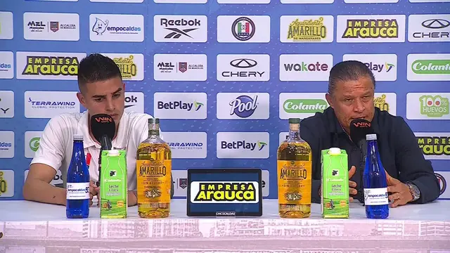 Rueda de prensa de Once Caldas tras su partido con Pereira
