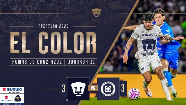 Color Suzuki | Pumas vs Cruz Azul | Jornada 11 | Apertura 2026