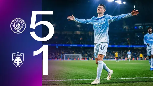HIGHLIGHTS | Man City 5-1 AEK Athens | Foden hat-trick and Cherki magic in Champions League rout!