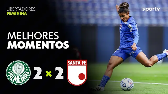PALMEIRAS 2 (2) x (3) 2 SANTA FÉ | PÊNALTIS | QUARTA | LIBERTADORES FEMININA 2026 | sportv