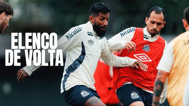 SANTOS FC INICIA SEMANA DE TREINAMENTOS NO CT REI PELÉ