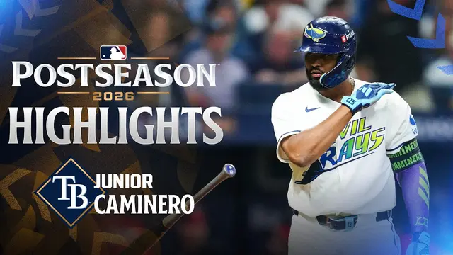 Junior Caminero has had some HUGE Postseason moments for the Rays! 🔥 | 2026 Postseason Highlights