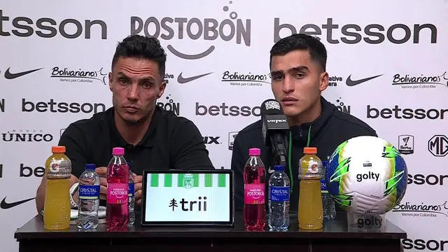 Rueda de prensa de Nacional tras su partido con Tolima
