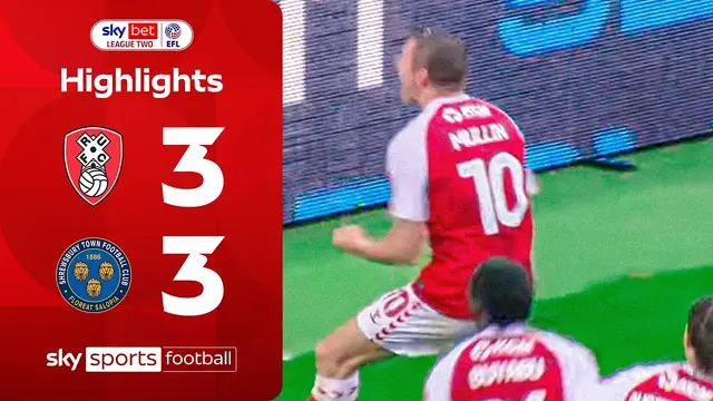Two red cards in six goal THRILLER 😱 | Rotherham 3-3 Shrewsbury | EFL Highlights