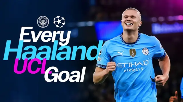 Every Erling Haaland Champions League Goal for Man City | City's new record UCL Goalscorer!
