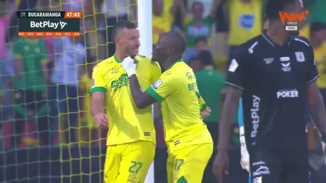 ¡SE ABRE EL MARCADOR PARA BUCARAMANGA! Luciano Pons pone el 1-0 ante América. #LALIGAxWIN 🔰⚽🔥