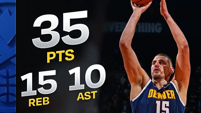 Nikola Jokić Delivers a 35-Point Triple-Double in All-Around Masterclass | October 24, 2026